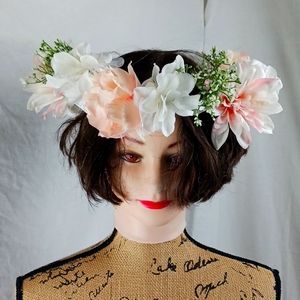 New Bright Ideas Mini Wreath light pink Roses 12" floral Wreath